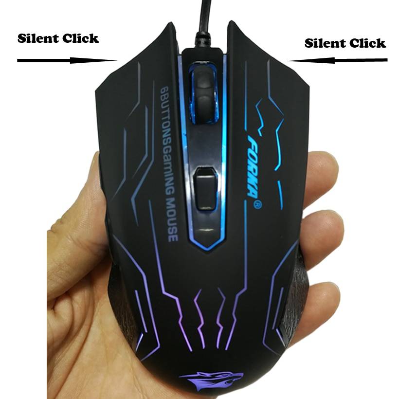 Silent Click Wired Optical Gaming Mouse