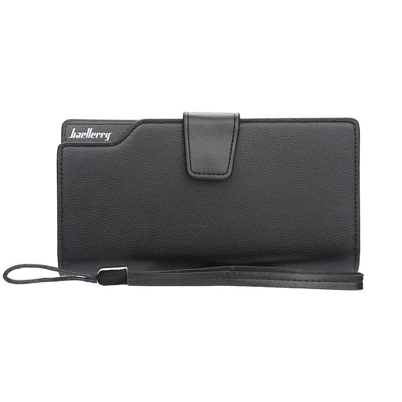 Business Leather Long Wallet Clutch