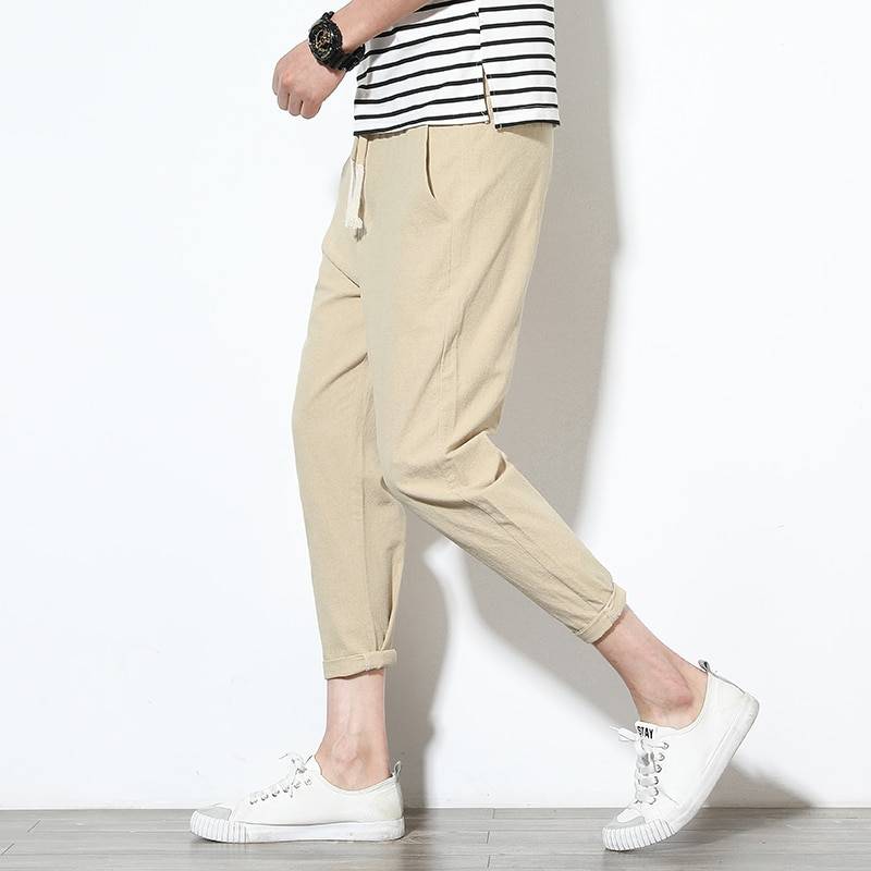 Fashion Ankle-Length Cotton Joggers